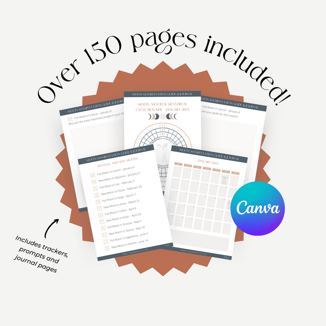 Moon Manifestation Guide & Journal (Emily)