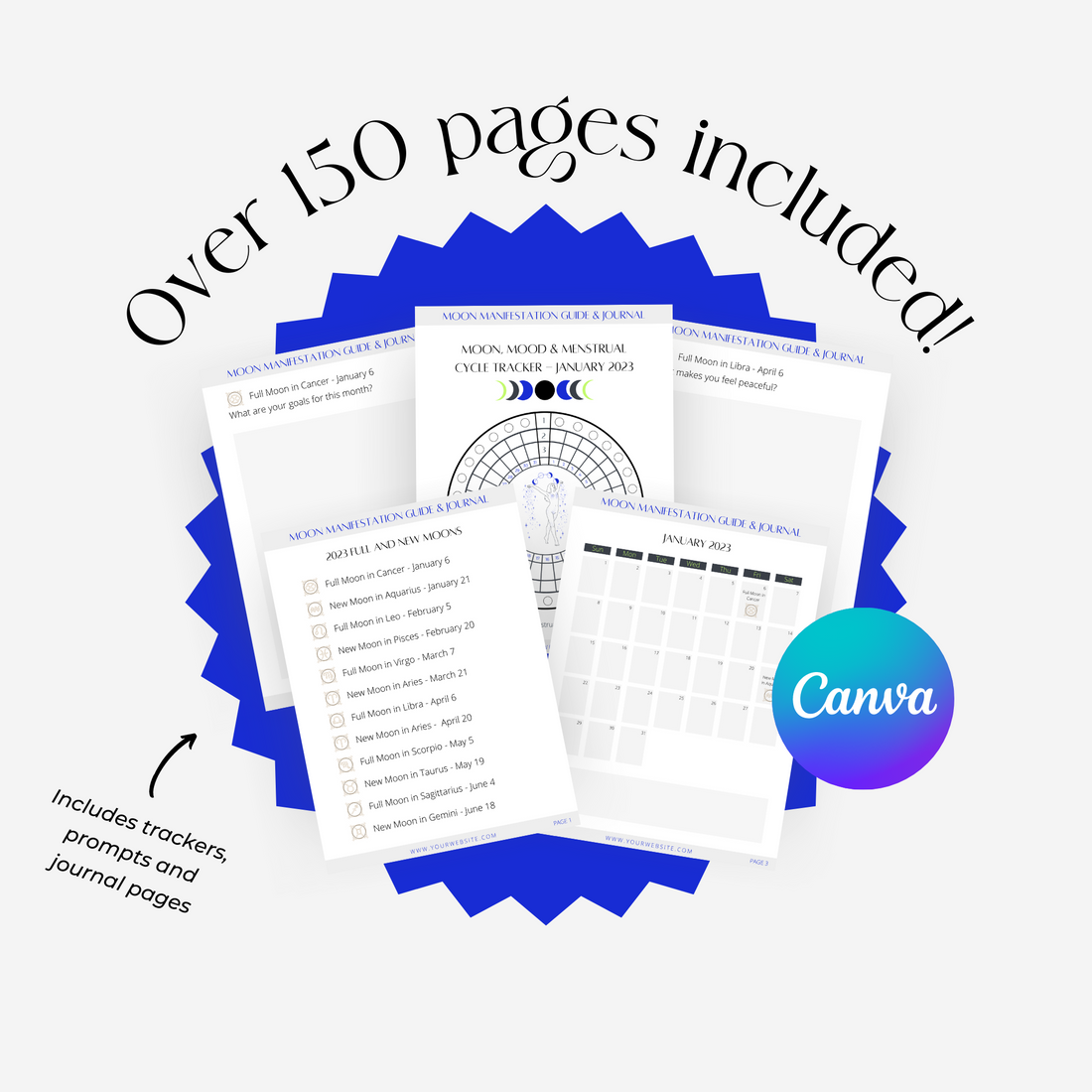 Moon Manifestation Guide & Journal (Ella)