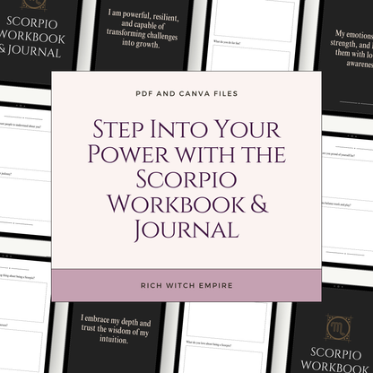 Scorpio Journal and Workbook