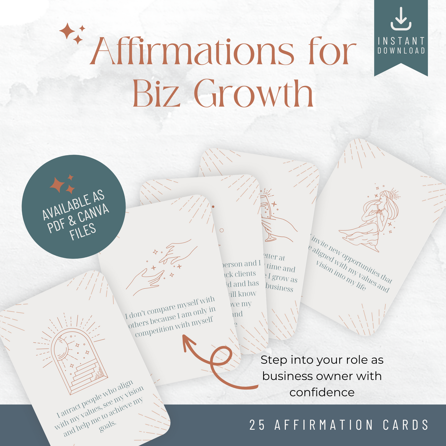 Printable Affirmation Cards - Business Growth (Emily)