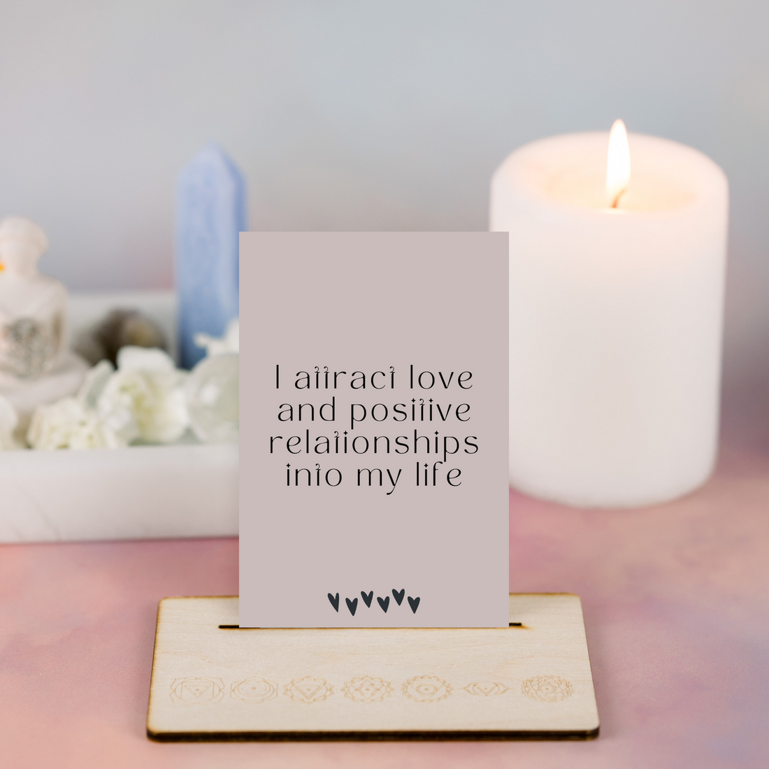 Minimal Affirmation Cards - Manifesting Love (Amanda)