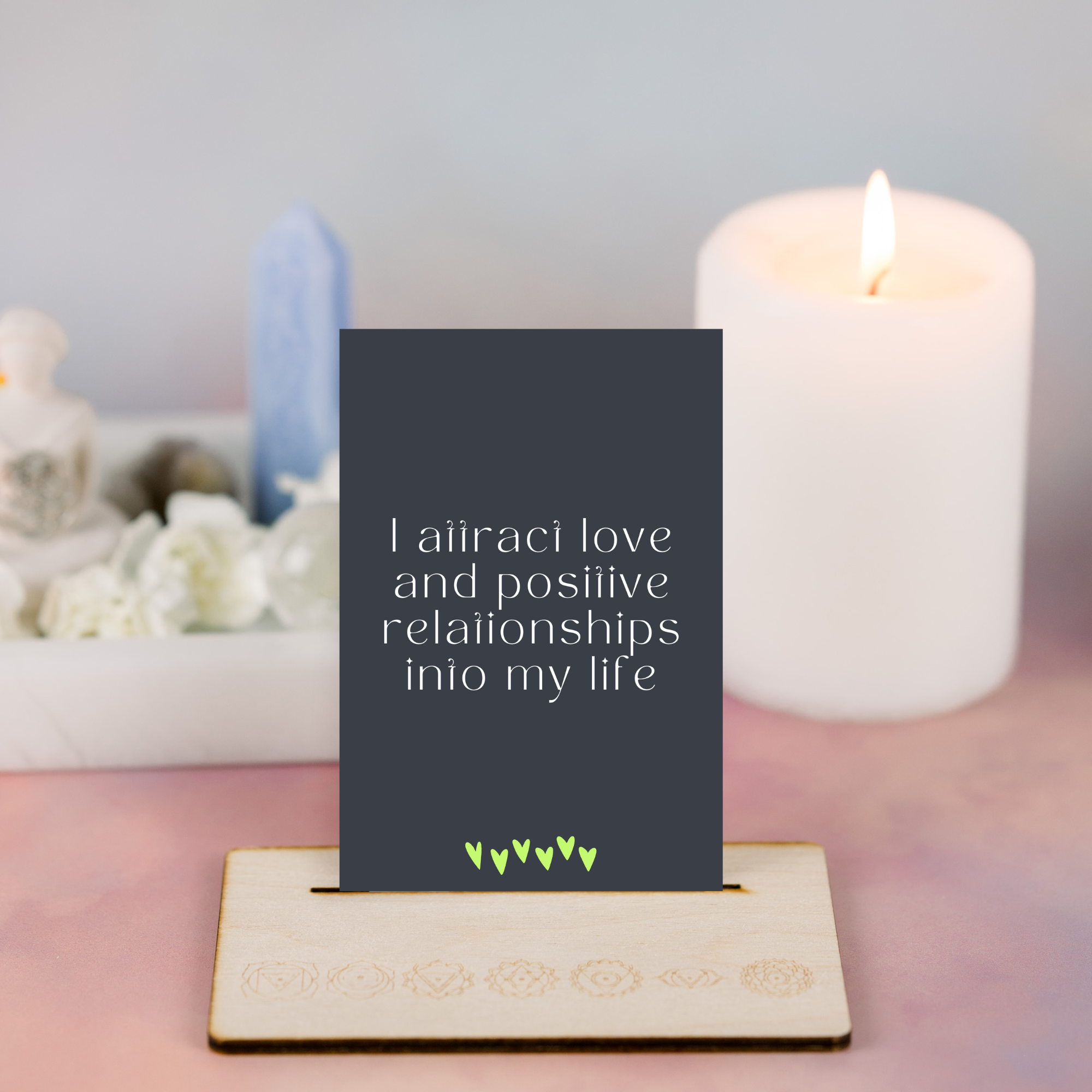 Minimal Affirmation Cards - Manifesting Love (Ella)