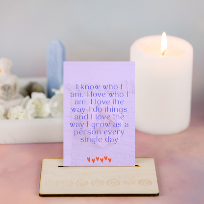 Printable Affirmation Cards - Self Love and Self Worth (Ashley)