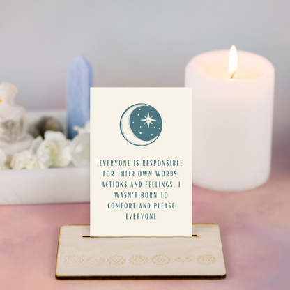 Printable Affirmation Cards - Beautiful Boundaries (Emma)