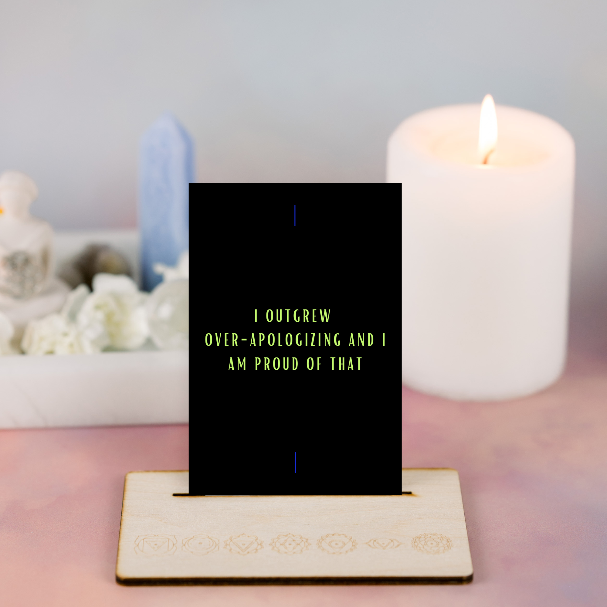 Minimal Affirmation Cards - Beautiful Boundaries (Ella)