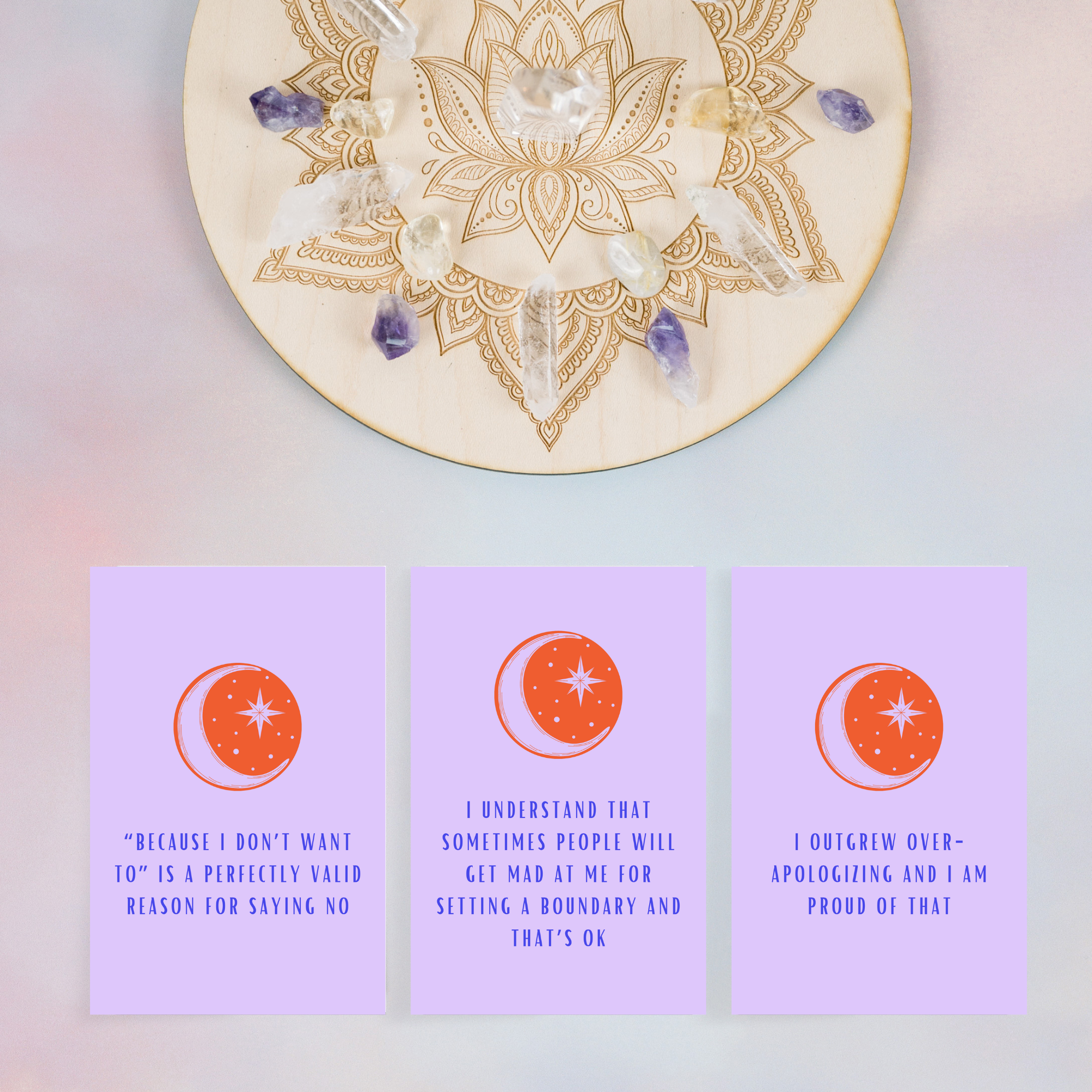 Printable Affirmation Cards - Beautiful Boundaries (Ashley)