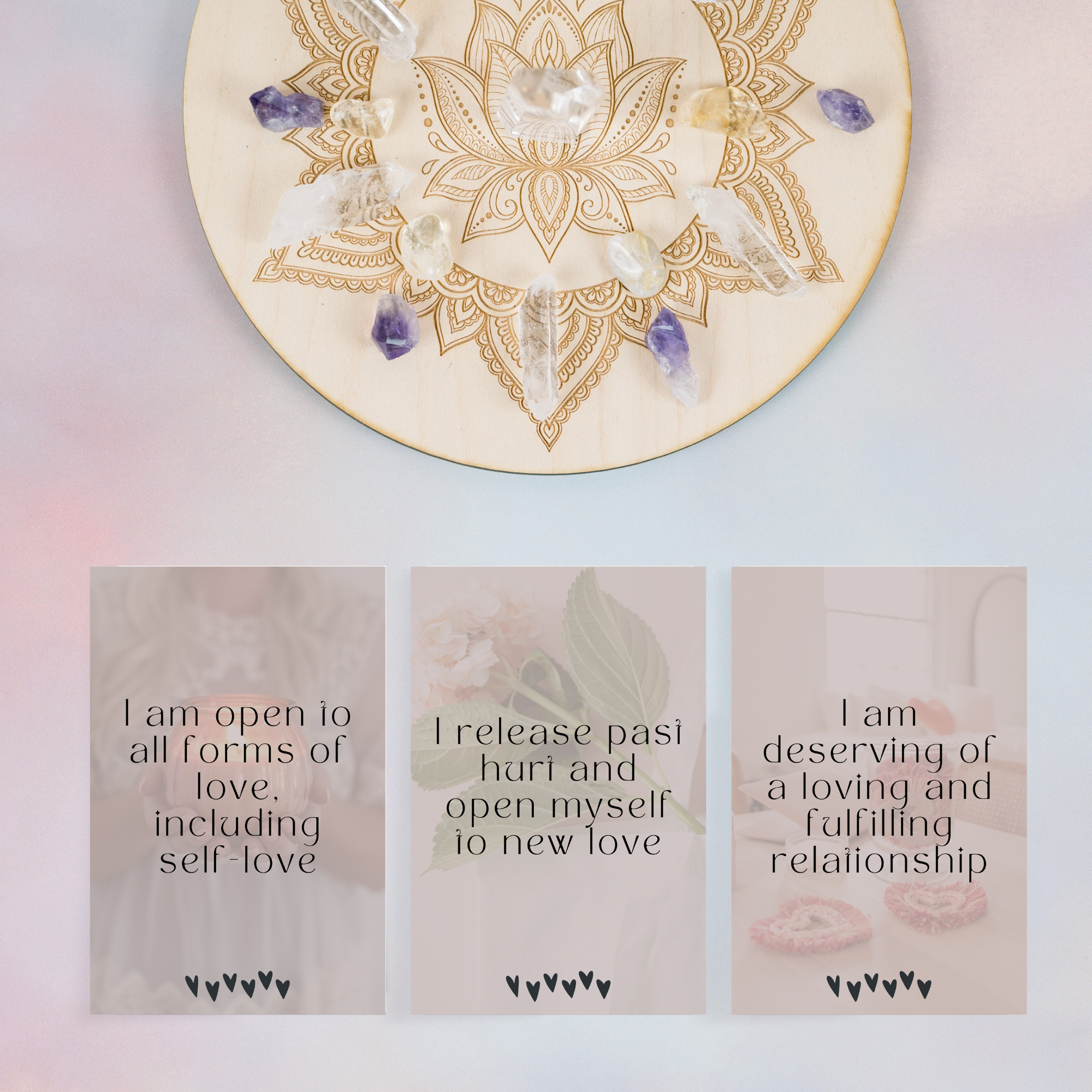 Printable Affirmation Cards - Manifesting Love (Amanda)