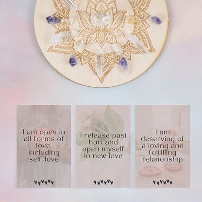 Printable Affirmation Cards - Manifesting Love (Amanda)