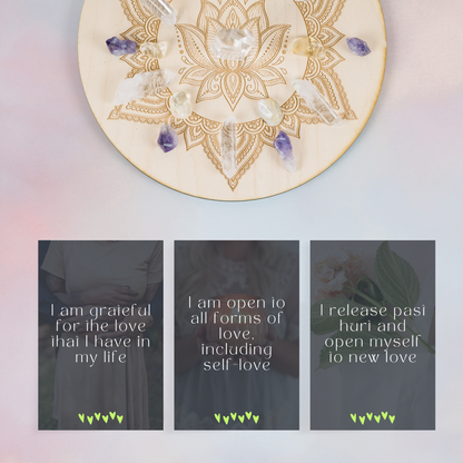 Printable Affirmation Cards - Manifesting Love (Ella)