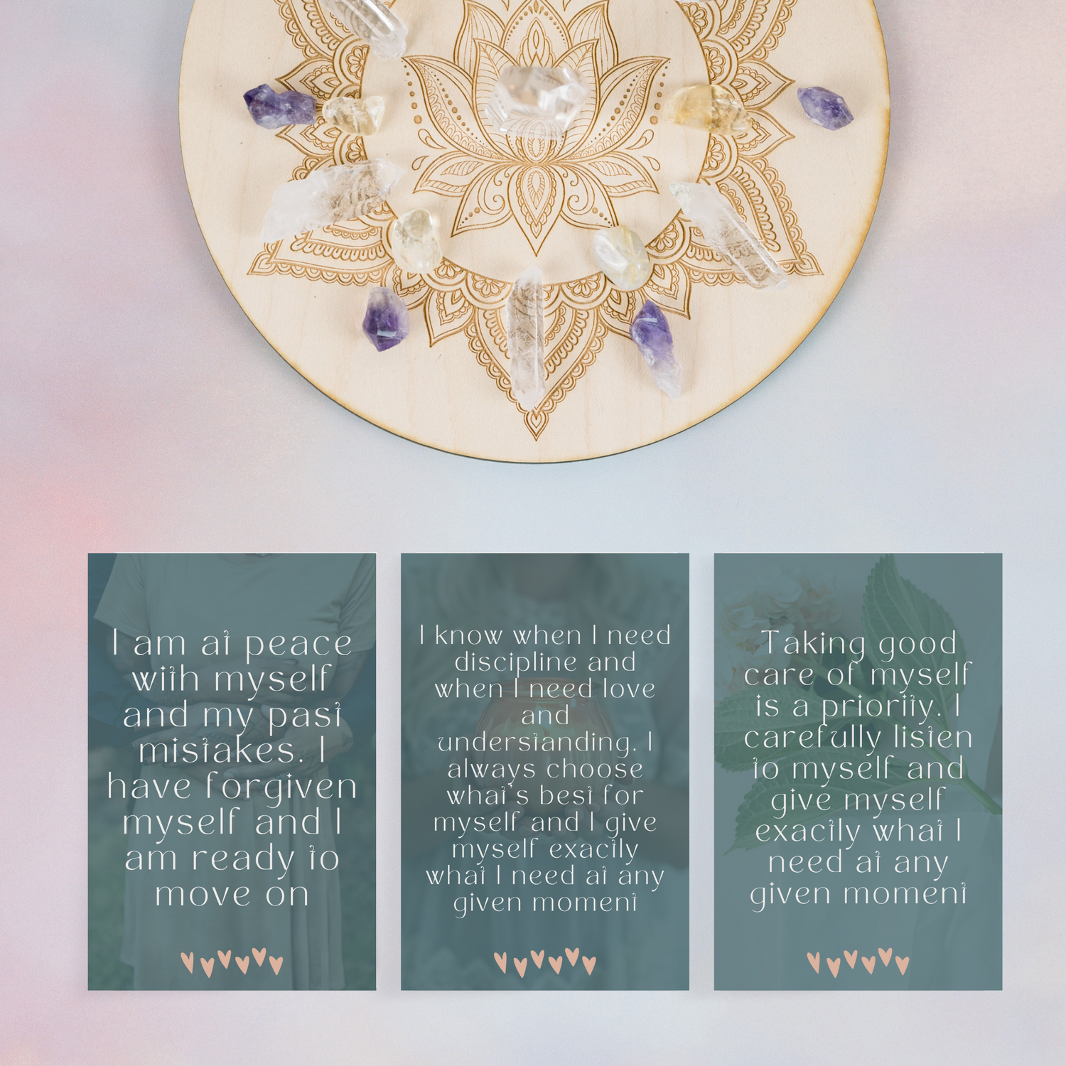 Printable Affirmation Cards - Self Love and Self Worth (Emily)