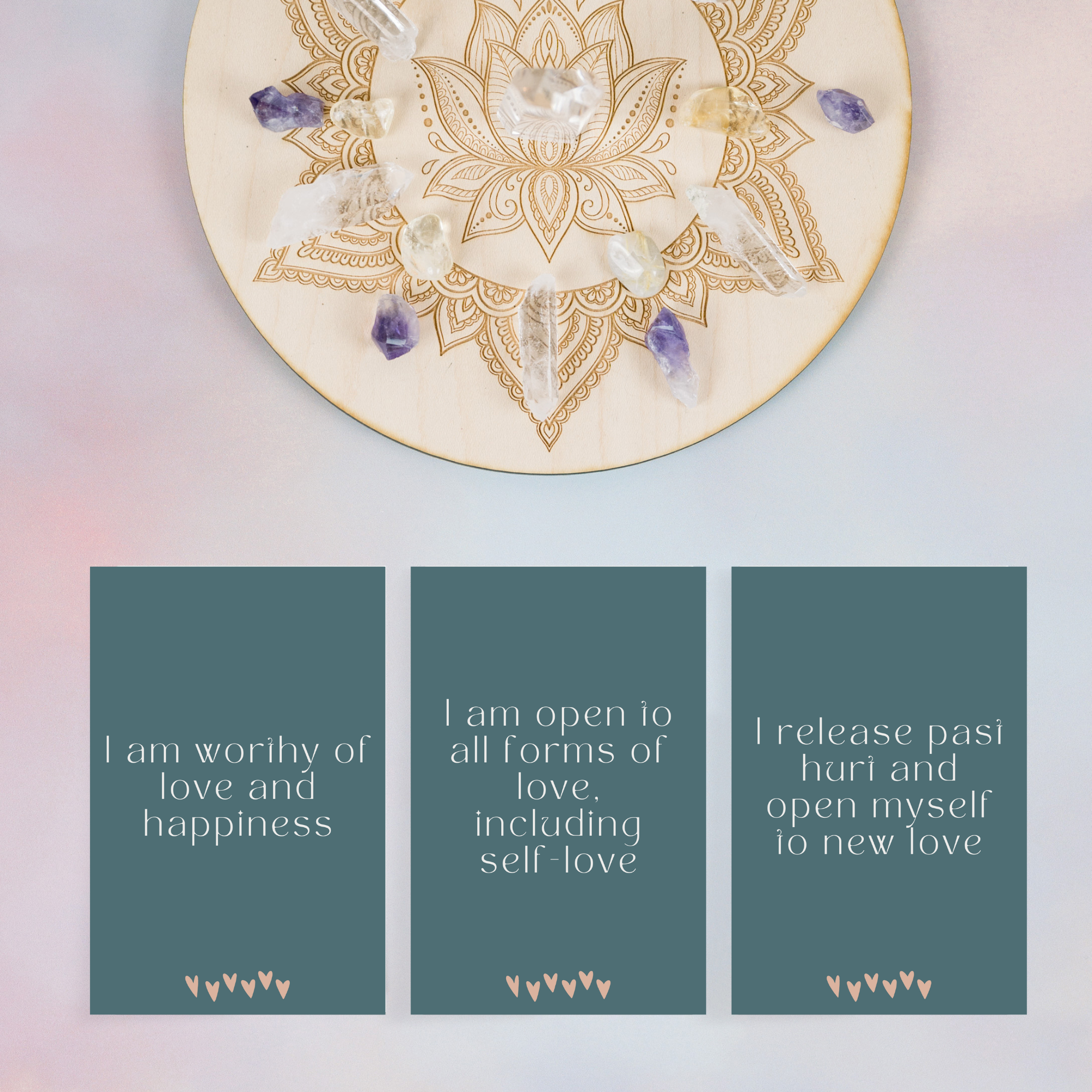 Minimal Affirmation Cards - Manifesting Love (Emily)