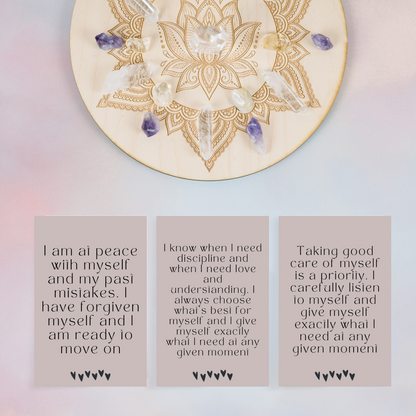 Minimal Affirmation Cards - Self Love and Self Worth (Amanda)