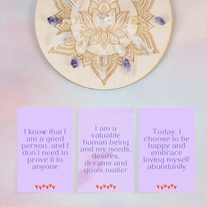 Minimal Affirmation Cards - Self Love and Self Worth (Ashley)