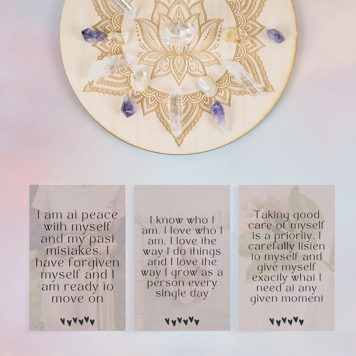 Printable Affirmation Cards - Self Love and Self Worth (Amanda)