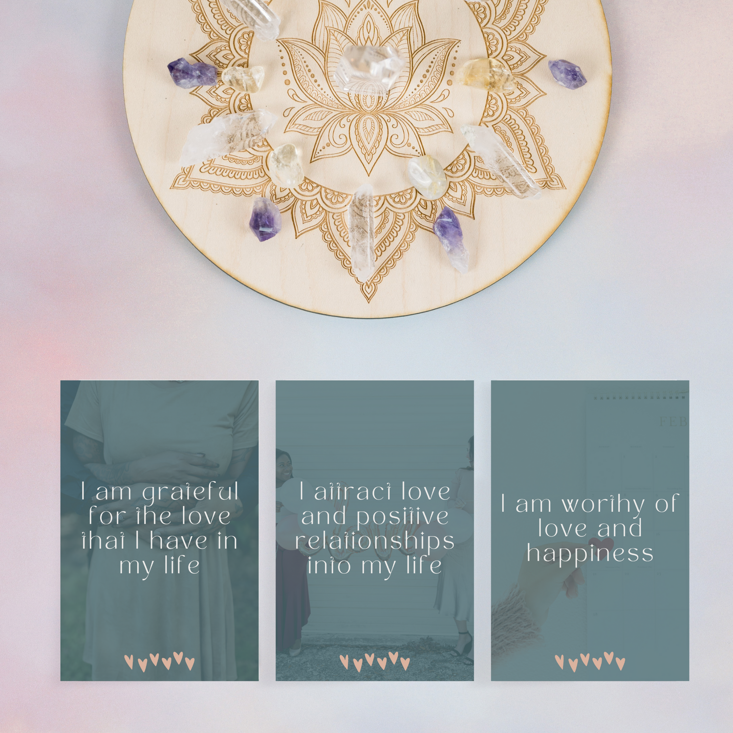 Printable Affirmation Cards - Manifesting Love (Emily)