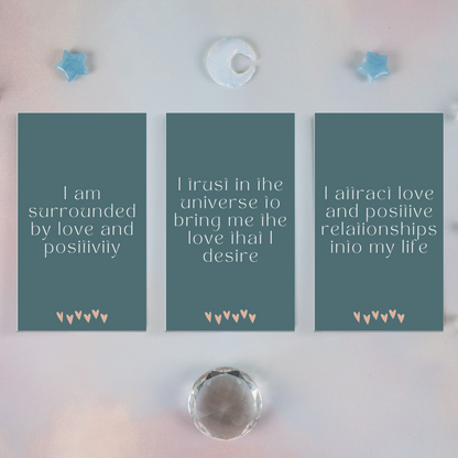 Minimal Affirmation Cards - Manifesting Love (Emily)