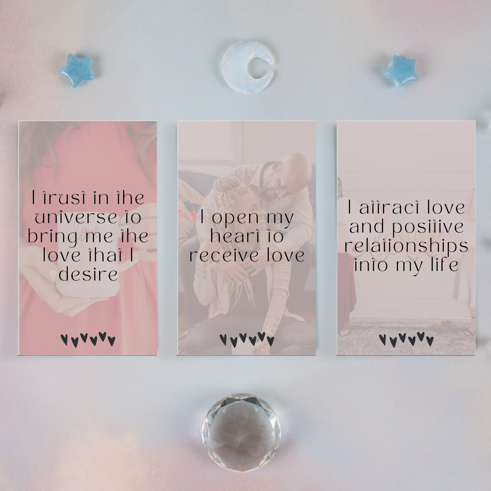 Printable Affirmation Cards - Manifesting Love (Amanda)