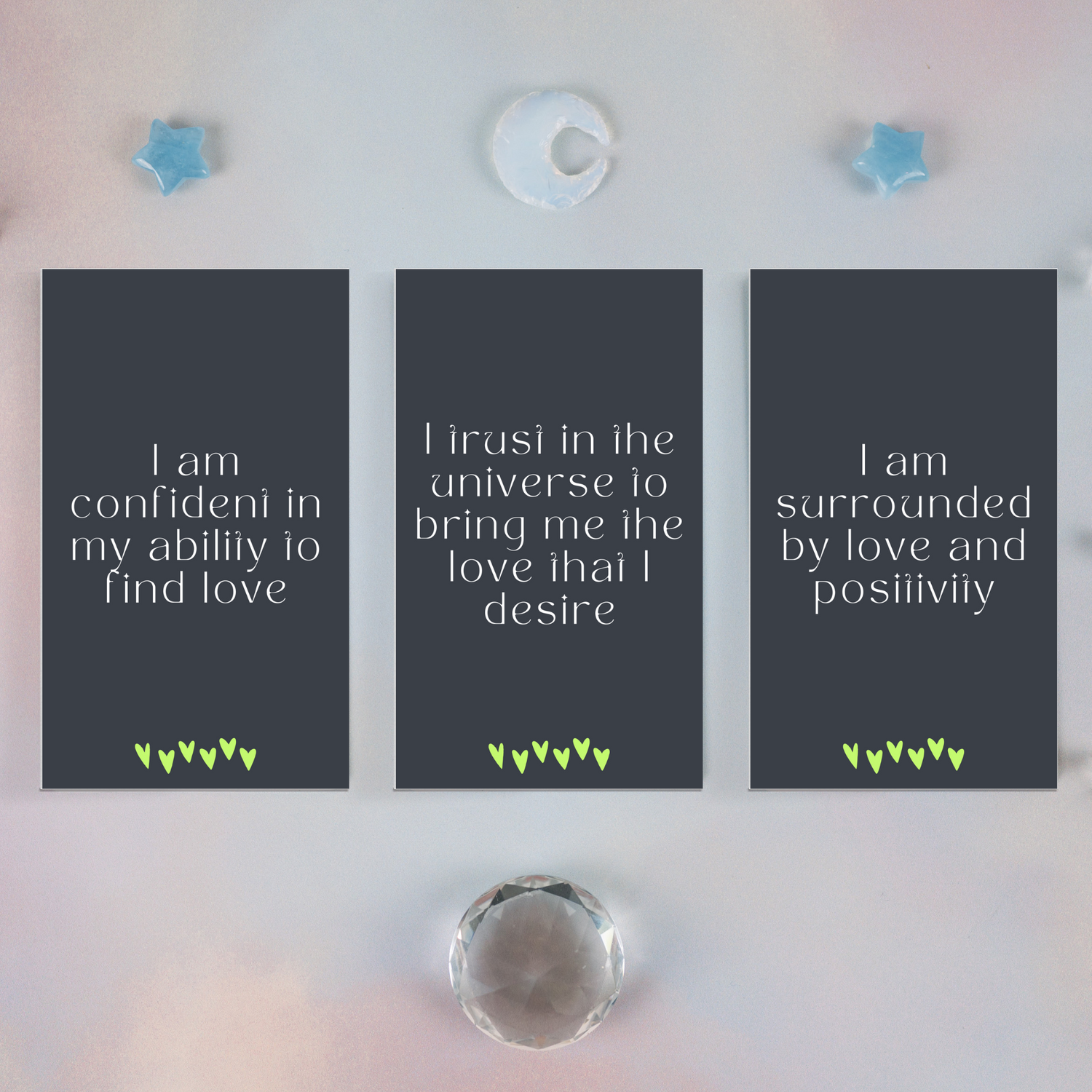 Minimal Affirmation Cards - Manifesting Love (Ella)