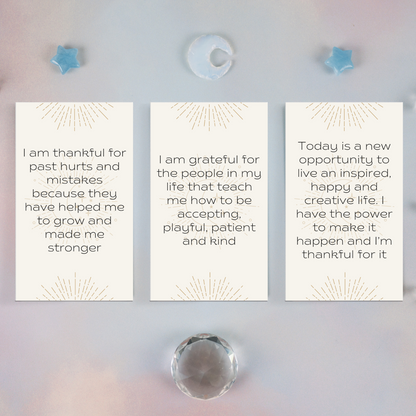 Printable Affirmation Cards - Daily Gratitude (Amanda)