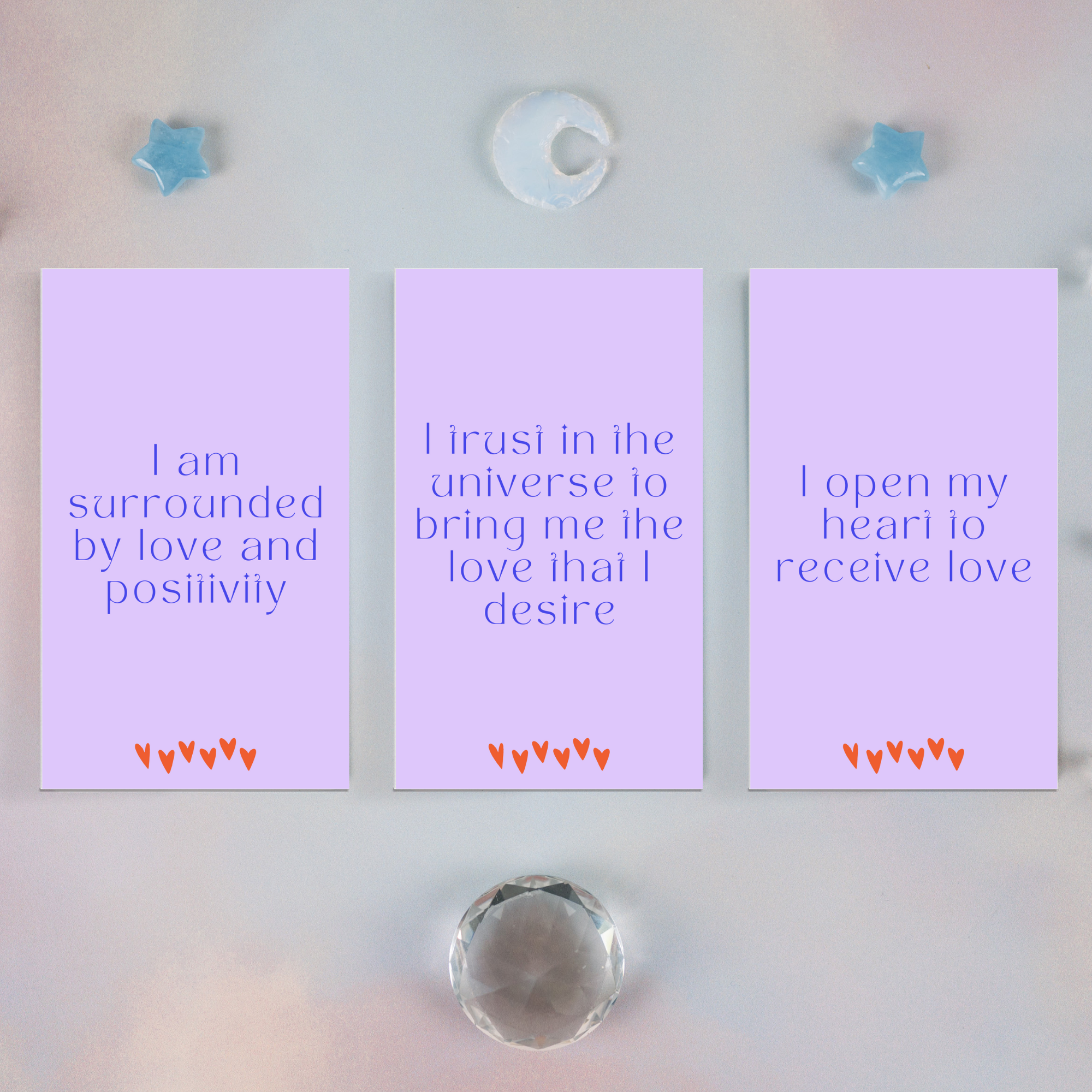 Minimal Affirmation Cards - Manifesting Love (Ashley)