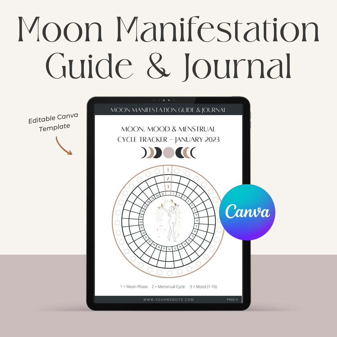 Moon Manifestation Guide & Journal (Amanda)