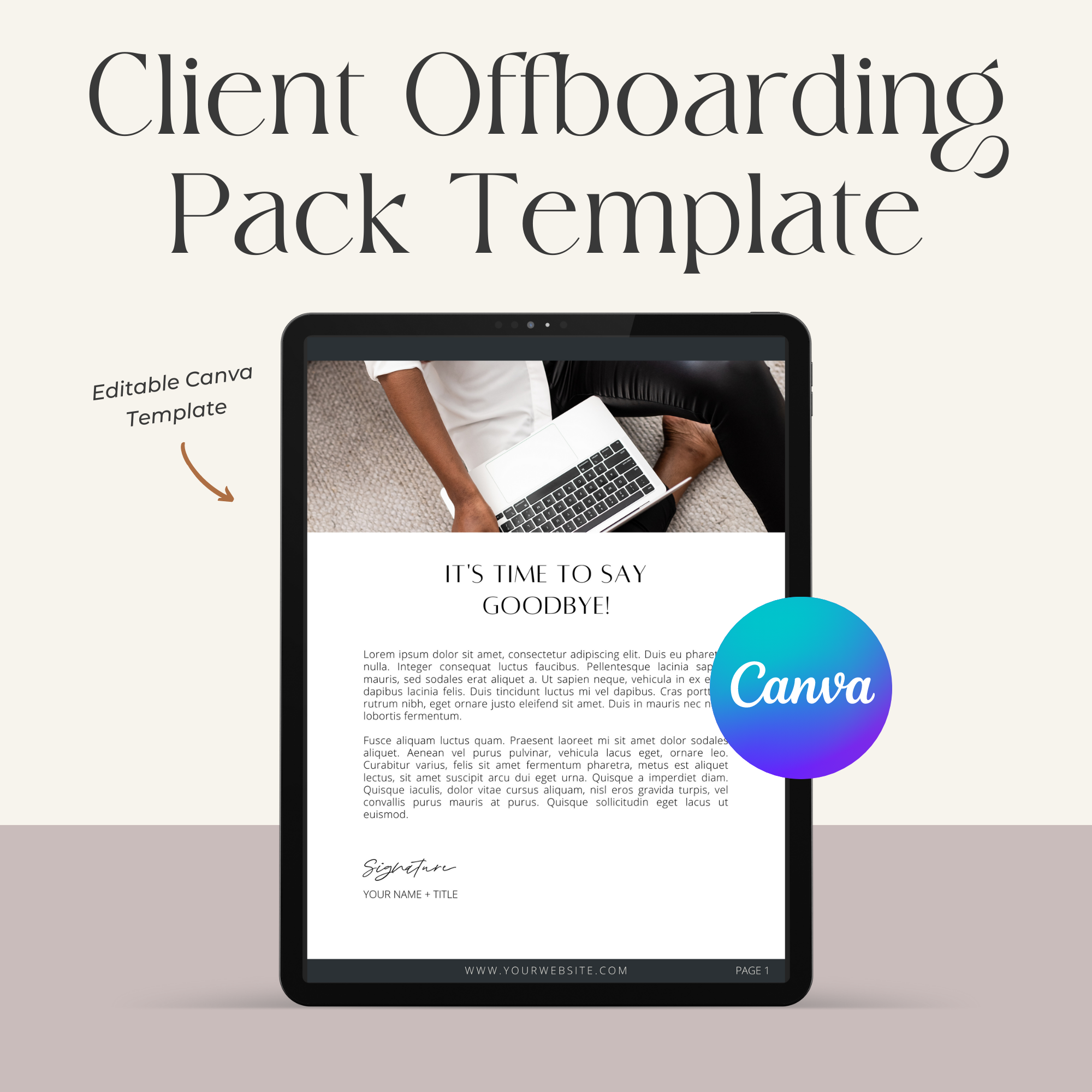 Client Offboarding Pack Template - Service-Based Biz Owners (Amanda)